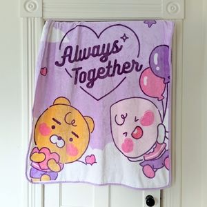 KAKAO FRIENDS Korean Plush Throw Blanket